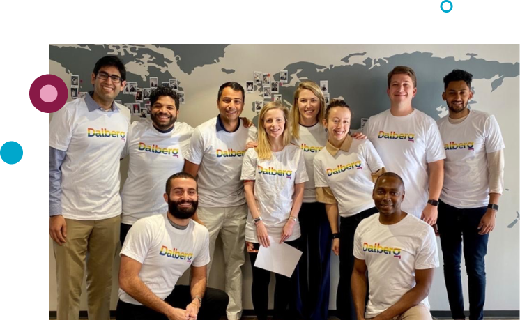 GLAD — the first's first employee affinity group — is founded to support the Dalberg LGBTQ+ community